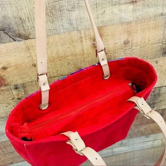 Huipil Guatemalan Rose Tote - Picture 4 of 8